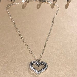 Origami Owl Heart Locket & Heart Chain